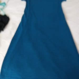 Aqua blue maxi dress